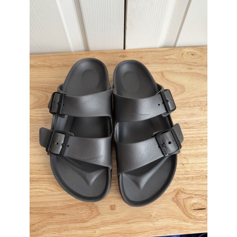 Birkenstock Arizona EVA foam sandals in Gray Silver Women's Size 7 Slide Slip On